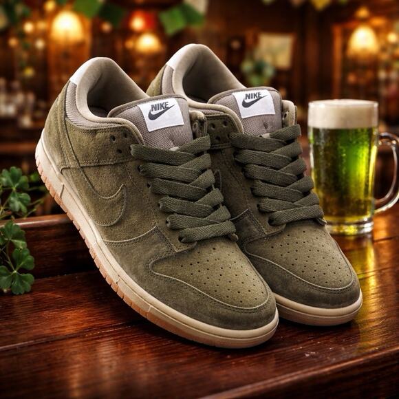 Nike SB Dunk Low Pro B Sequoia and Light Army HJ0367-301 Men\'s 7.5 Women’s 9 New main image 7